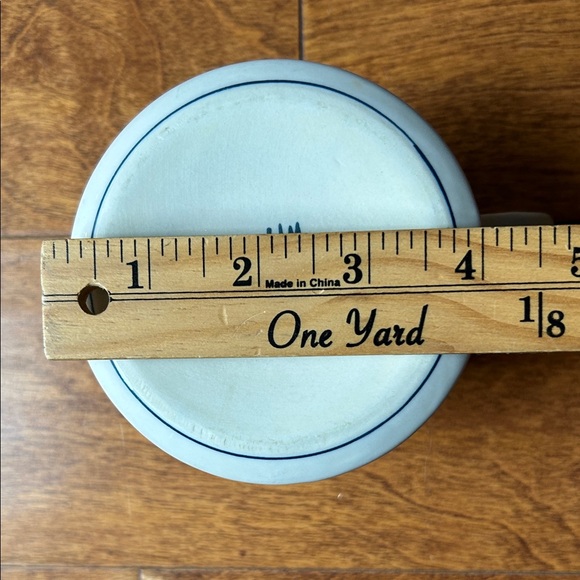 Molly Hatch Anthropologie Charming French Bulldog Ceramic Mug - Blue and Cream - Picture 11 of 13